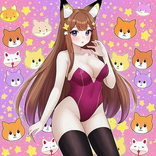 Illustration of Annytf, indie virtual youtuber in the style of Soramuko