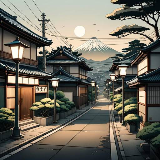 Urban Nostalgia: Cel-Shaded Line Art