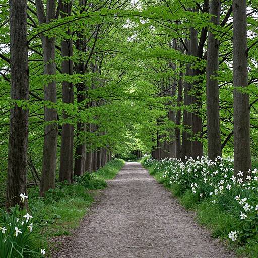 Tranquil Forest Path with Lush Greenery