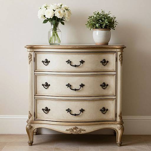 Elegant Vintage French Chest of Drawers