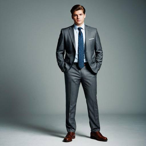 Elegant Formal Attire for a Male Model