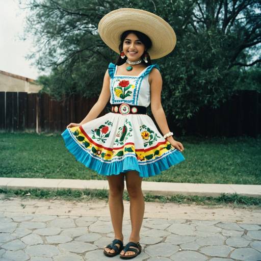 Vibrant Mexican Loteria Costume Portrait