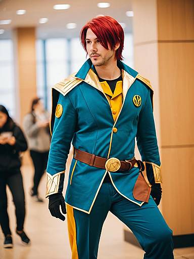 Lifestyle costume photo of Andrew graves. Cosplay clothes