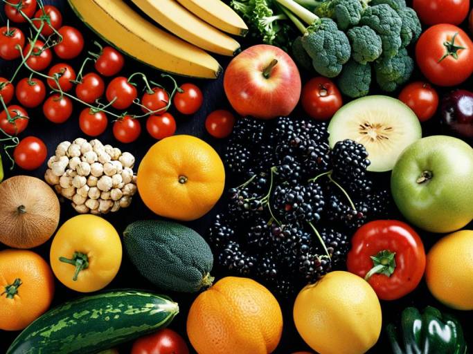 Vibrant Food Technology Wallpaper Design