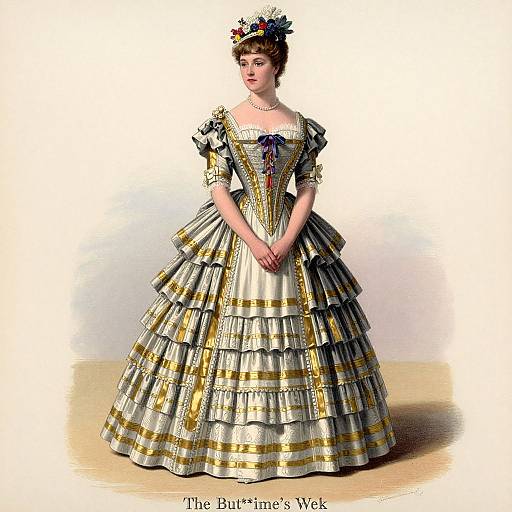 Vintage 1833 Fashion Illustration