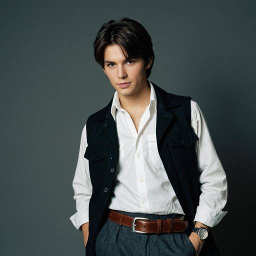 Young Man in Vintage Outfit