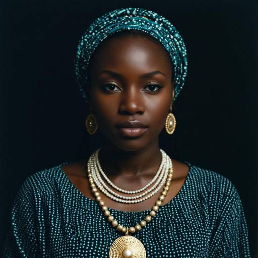 Elegant Nigerian Outfit with Jewelry