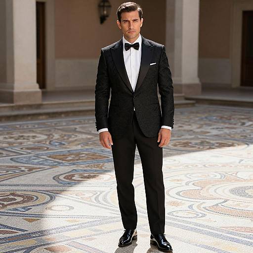 Confident Man in Elegant Dinner Jacket