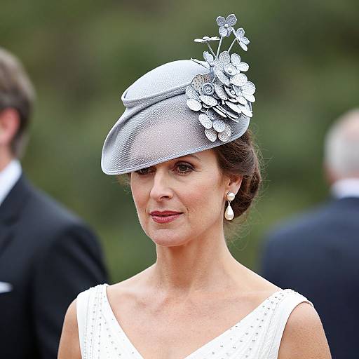 Elegant Vintage Woman in Fascinator