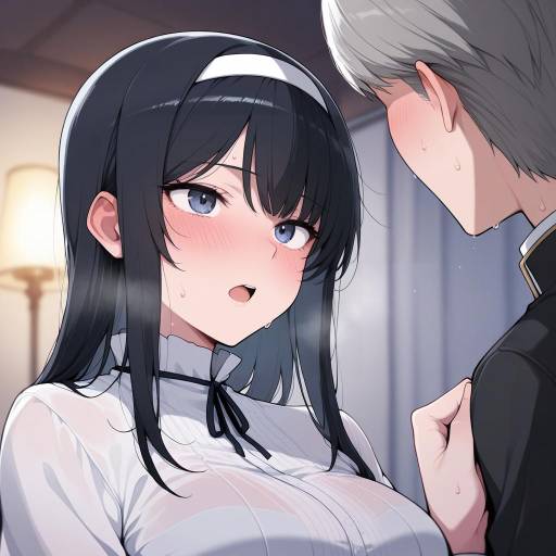 Blushing Scene Under the Moonlight