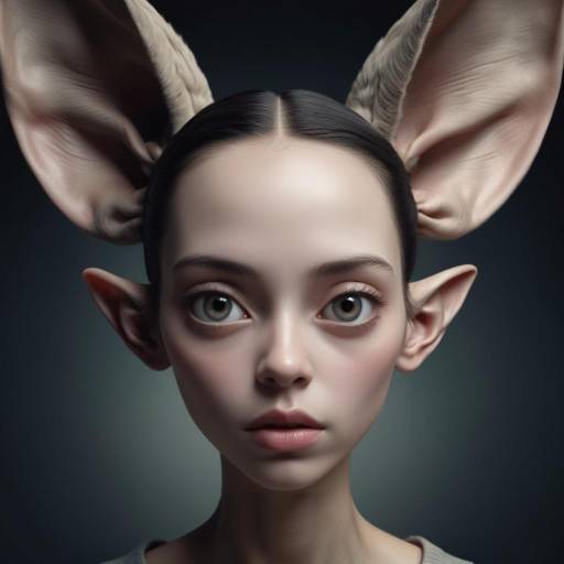 Surreal Hyperrealistic Portrait with Distortion