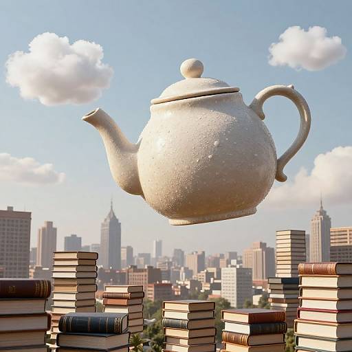 Colossal Teapot Overbooked Cityscape