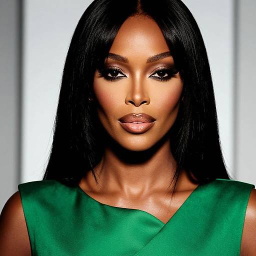 Radiant Naomi Campbell Fashion Portrait