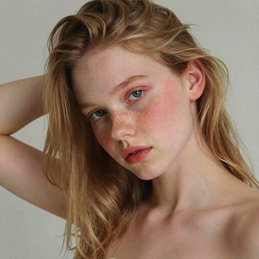 Strawberry Blonde Young Woman Closeup