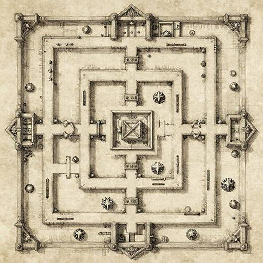 Fantasy Dungeon Map Maker Sketch