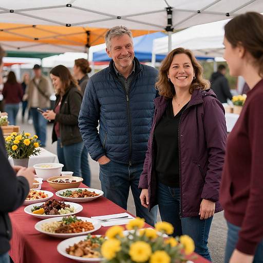 Vibrant Farmer's Market Scene