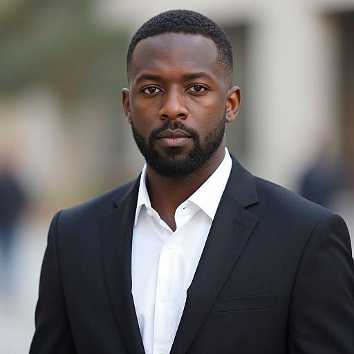 Realistic Black Adam Cosplay Portrait