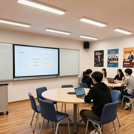Students Learning in Modern Training Room
