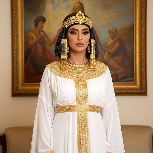 Elegant Woman in Egyptian Attire