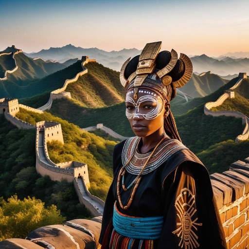 Stunning Portrait of Woman in Tribal Attire Stunning Portrait of Woman in Tribal Attire