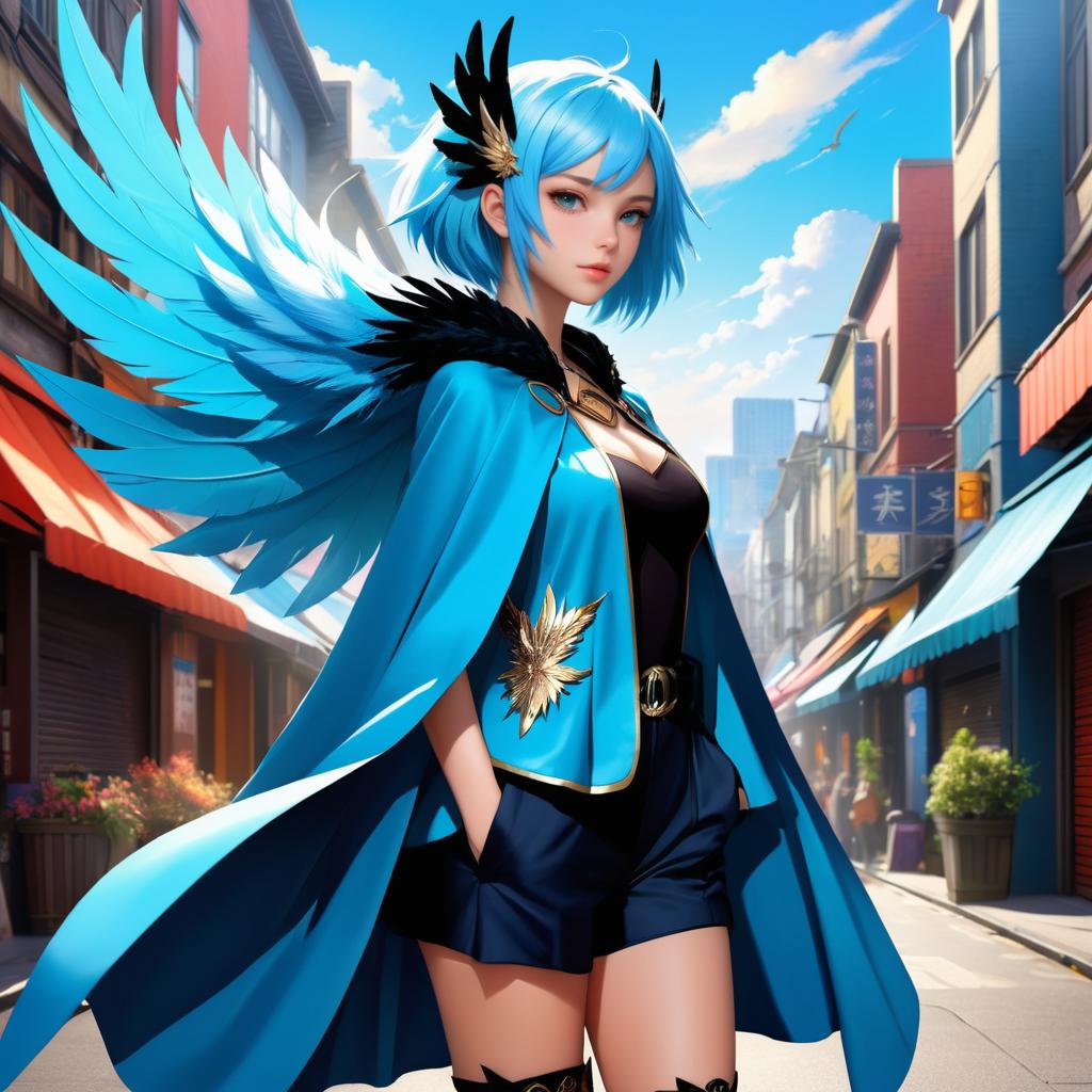 Stunning Dragon Girl in Urban Vibe