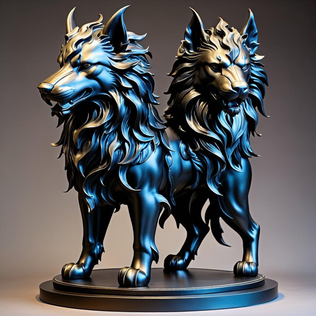 Surreal Cerberus Sculpture in HD