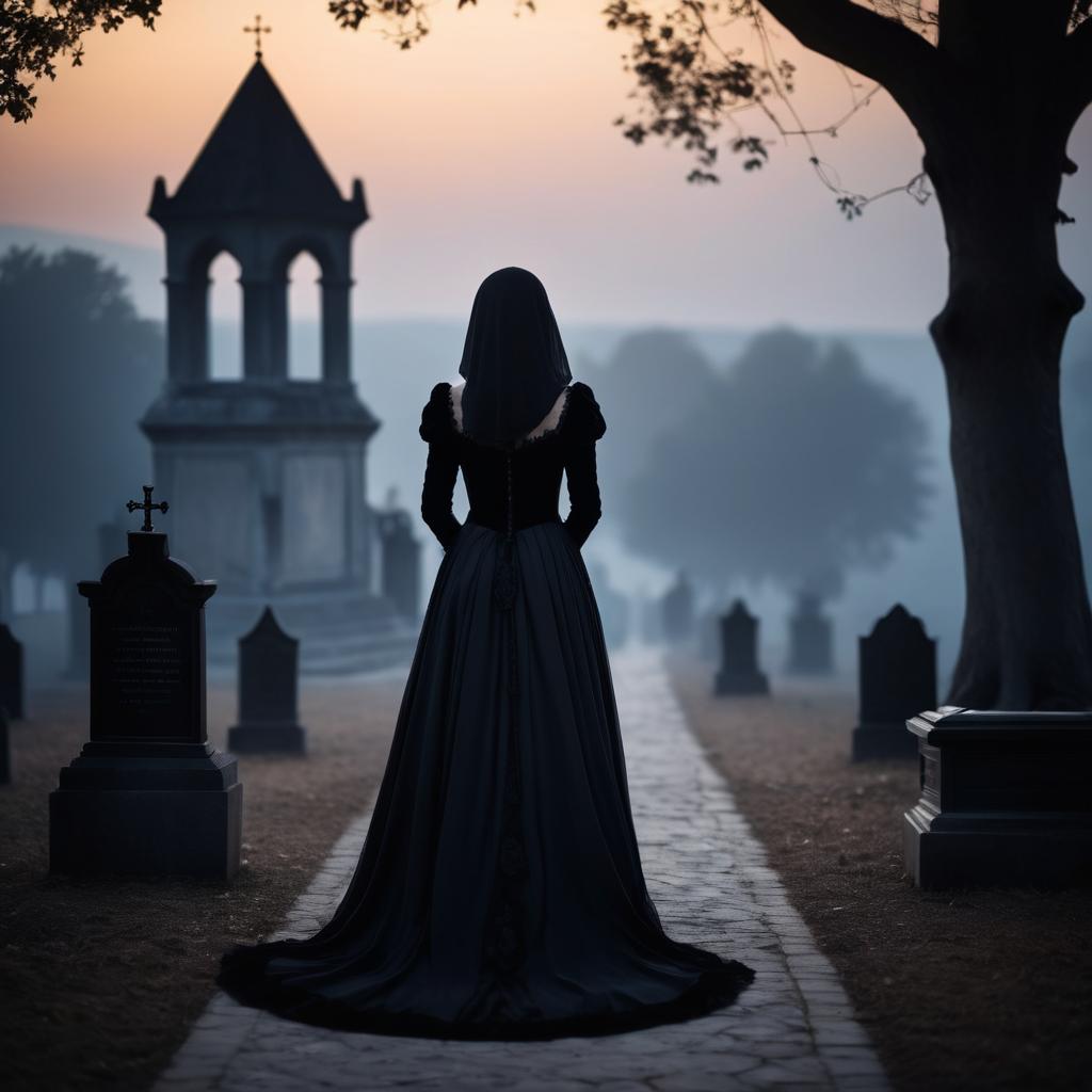 Morbid Elegance in Twilight Shadows