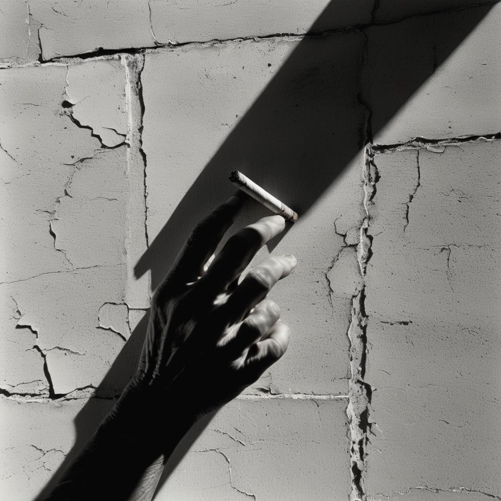 Dramatic Close-Up of a Weathered Hand