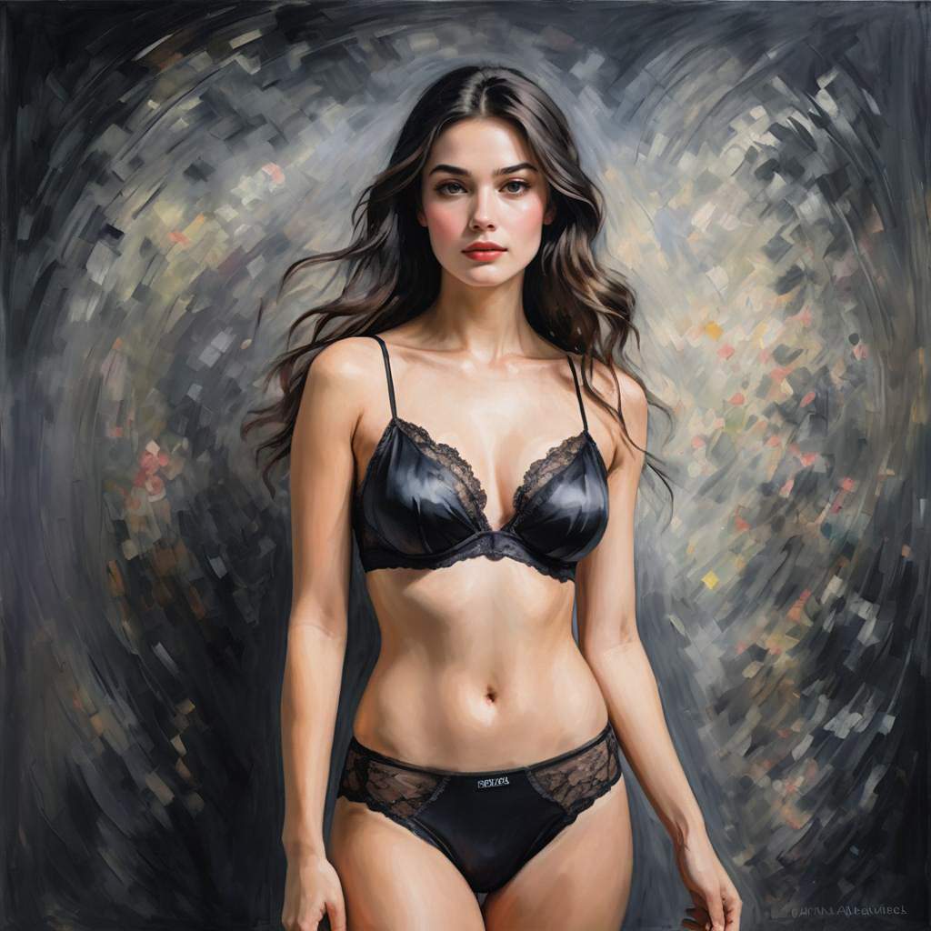 Impressionist Portrait of Confident Woman