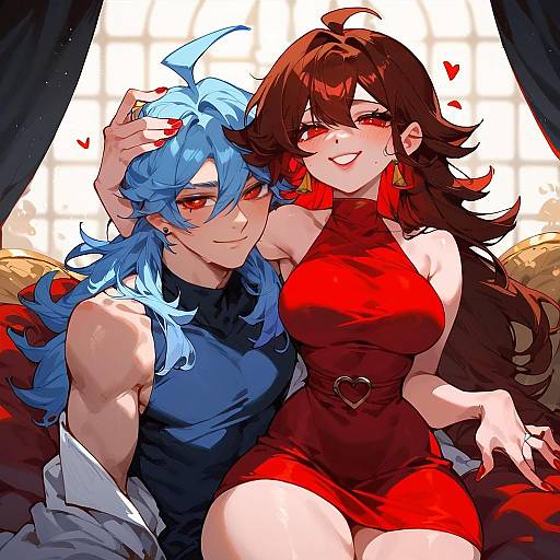 FNF Girlfriend in Red Cowboy Shot