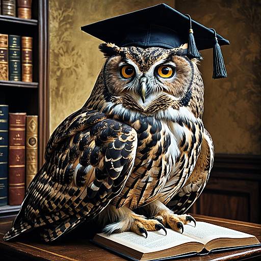 Stern Owl Scholar with Graduation Cap