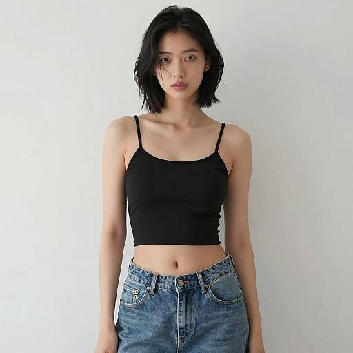 Stylish Solo Girl in Monochrome