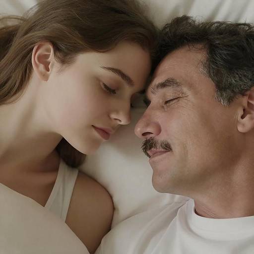 Warm Intimate Close-Up of Generational Bond