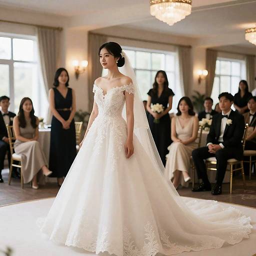 Bride Among Wedding Attendees