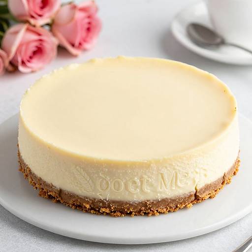 Raw White Chocolate Cheesecake with Roses