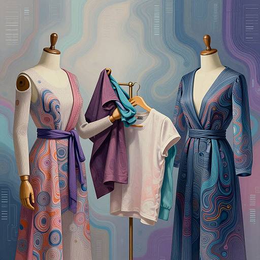 AI Clothes Swap Artistic Visualization