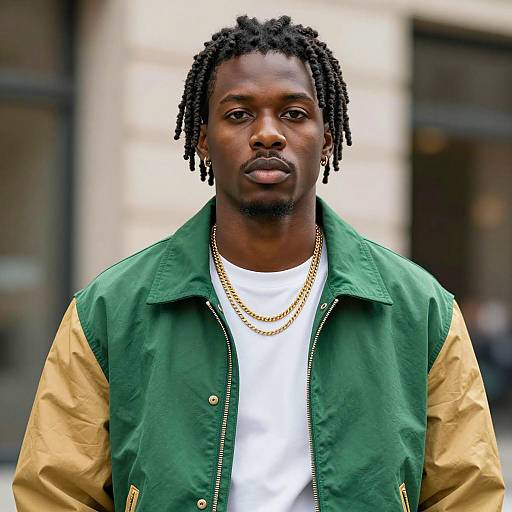 Stylish Hip Hop Portrait of a Young Man