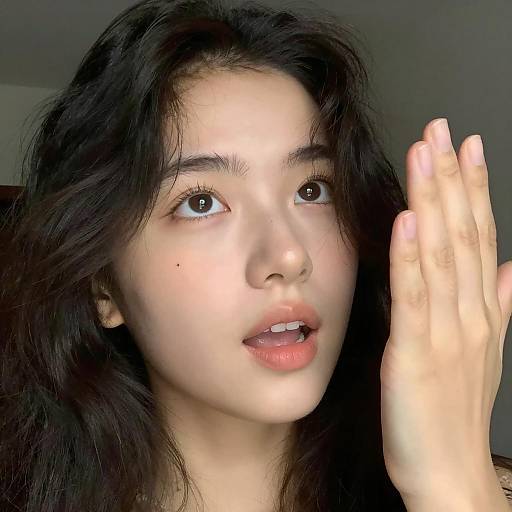 Captivating Close-Up of Young Woman