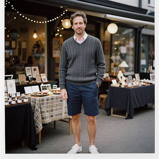 Summer Casual Man with Vintage Vibes
