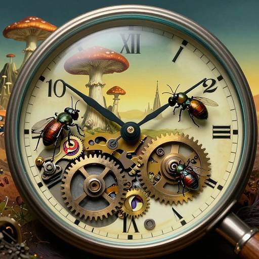 Surreal Melting Timepiece Dreamscape