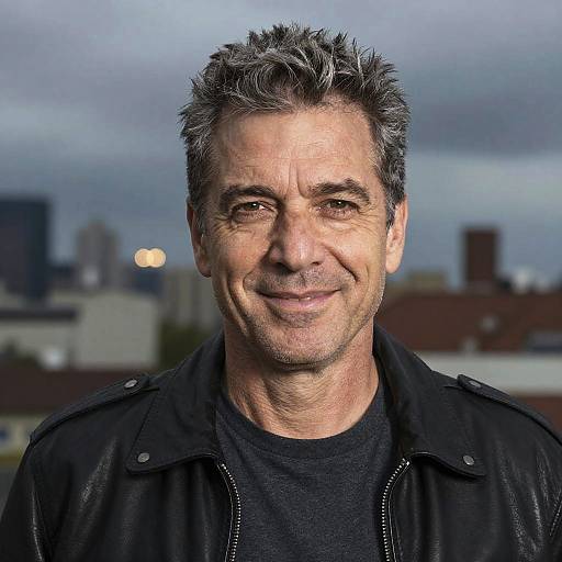 Portrait of Middle-Aged Man in City