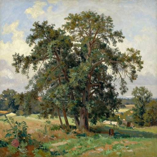 Maximilien Luce Pines Painting 1903