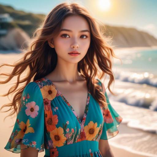 Dreamy Beach Portrait of a Girl