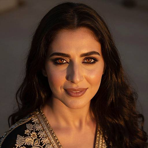 Photorealistic Portrait of Middle Eastern Woman