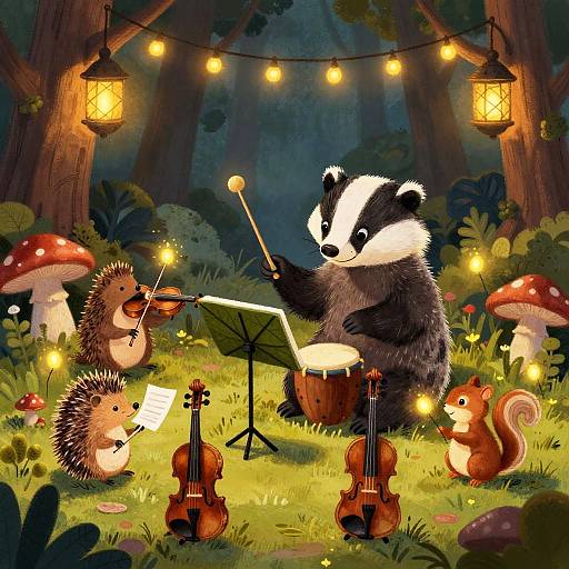 Badger Maestro in Enchanted Glade