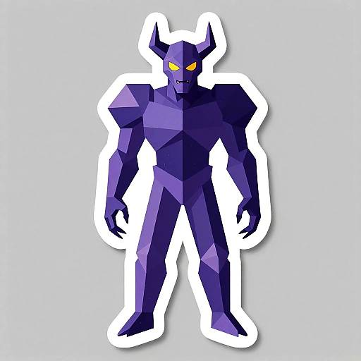 Geometric Mechashot Wraith Sticker Art