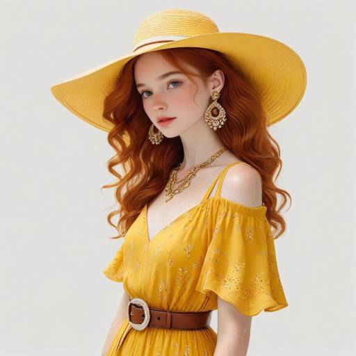 Elegant Portrait of a Fashionable Woman