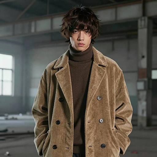 Textured Bowl Cut Fashion Editorial