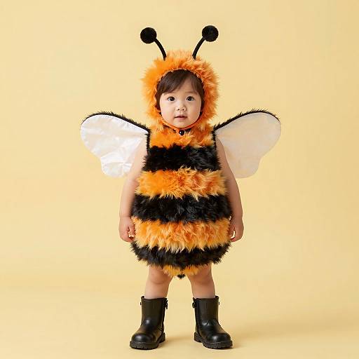 Adorable Child in Bee Costume Photo