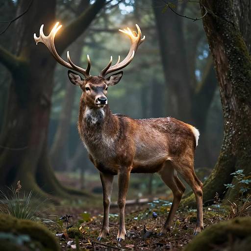 Majestic Half-Deer, Half-Human Creature